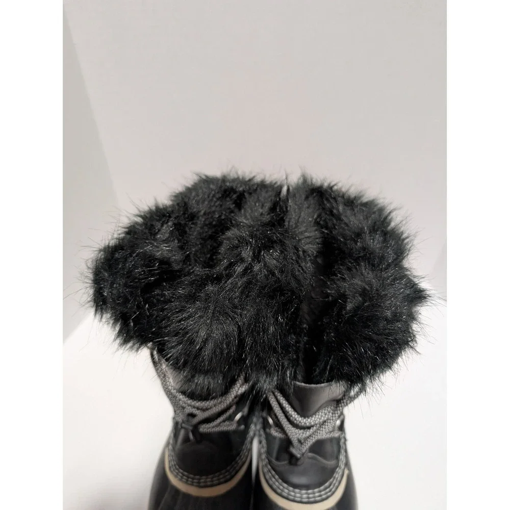 Sorel Women's Joan of Arctic Black‎ Waterproof Winter Snow Duck Boots Size 5